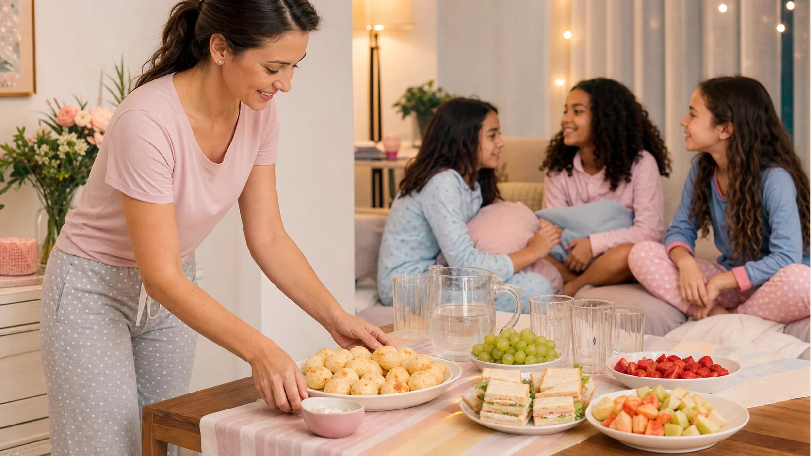 O Que Servir em uma Festa do Pijama Infantil