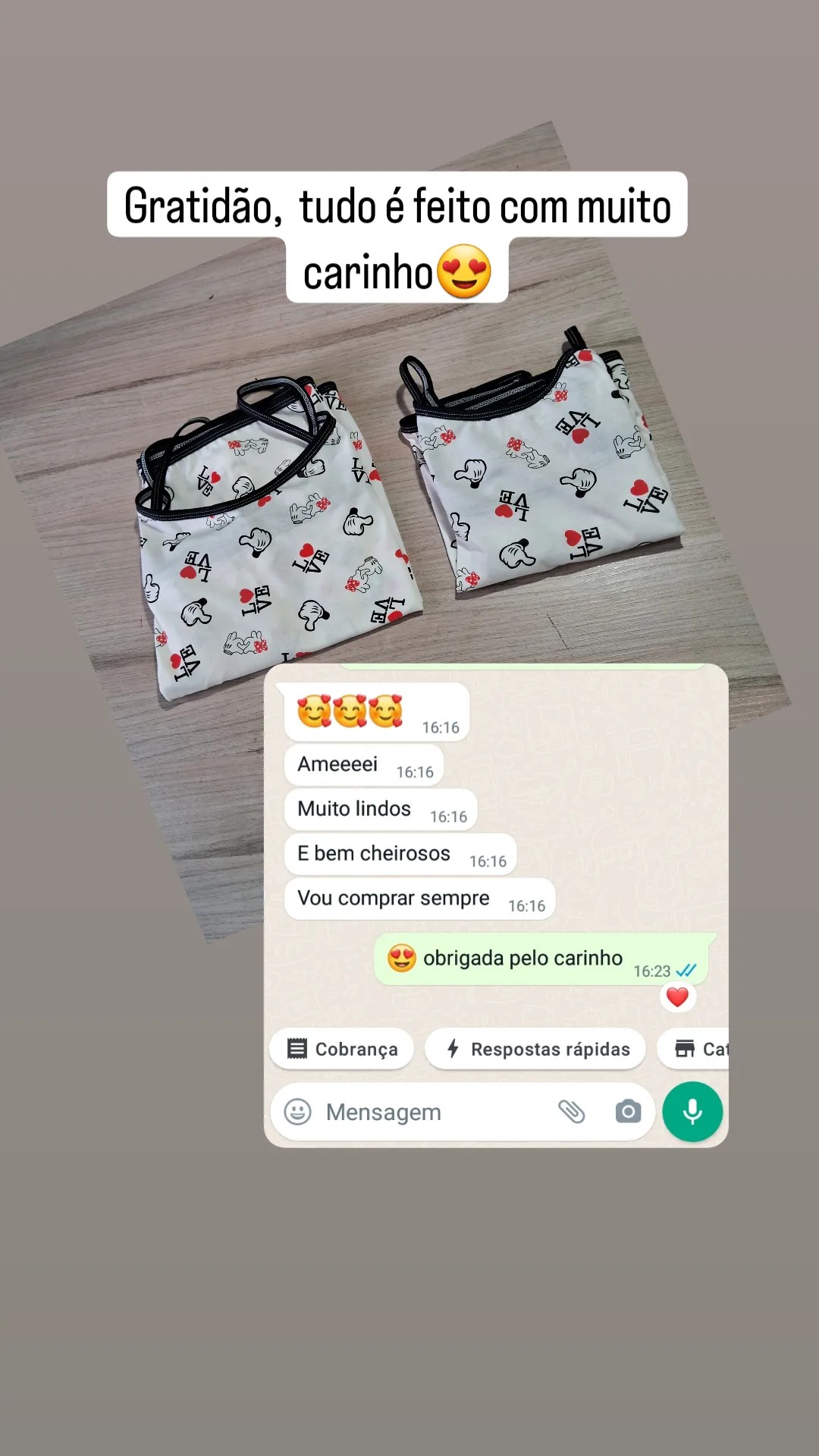 Cliente compartilhou: Ameeeei, muito lindos e bem cheirosos