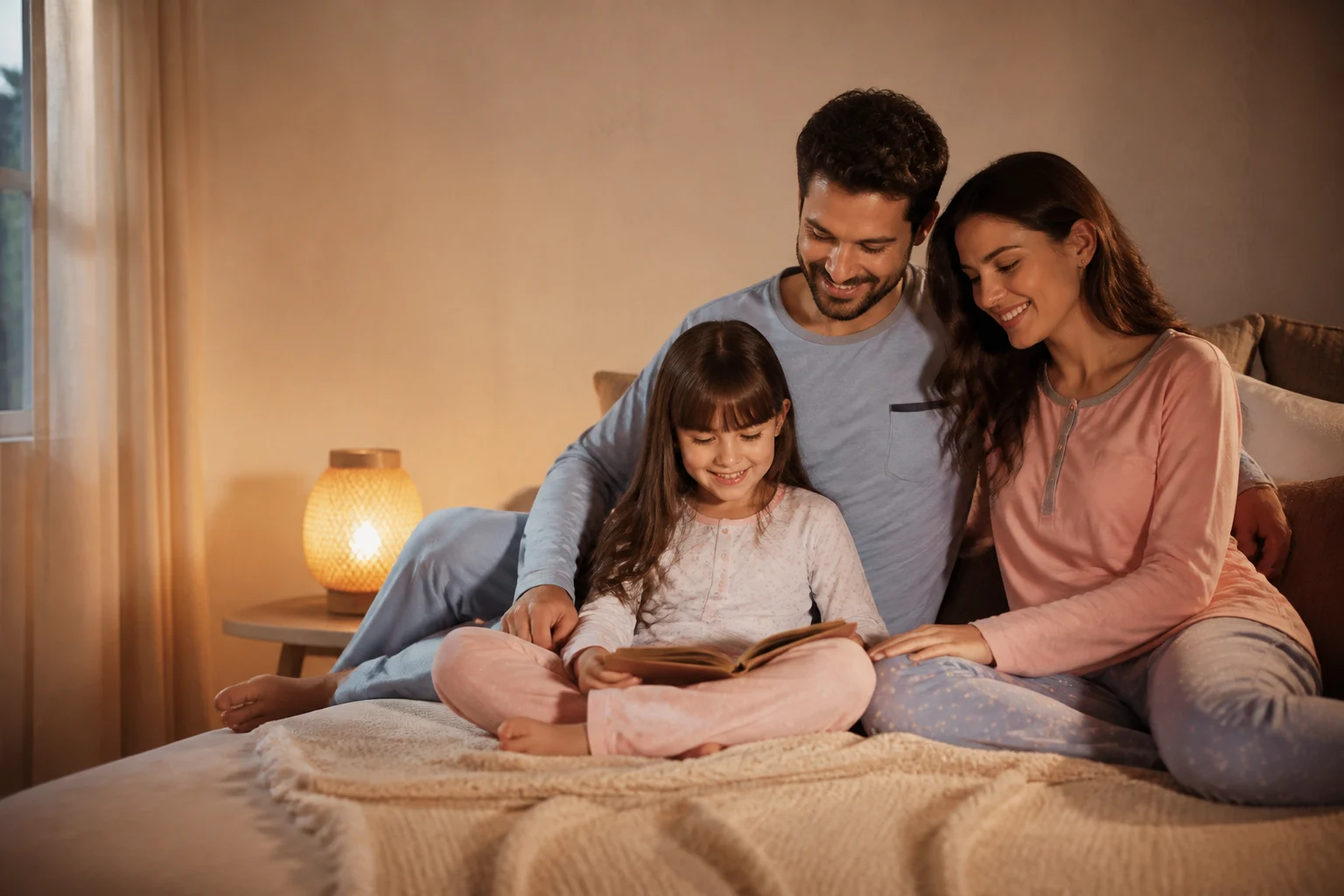 Família usando pijamas confortáveis em Curitiba