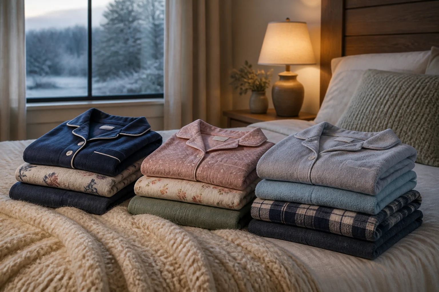 Pijamas de inverno para noites frias do Paraná e Santa Catarina