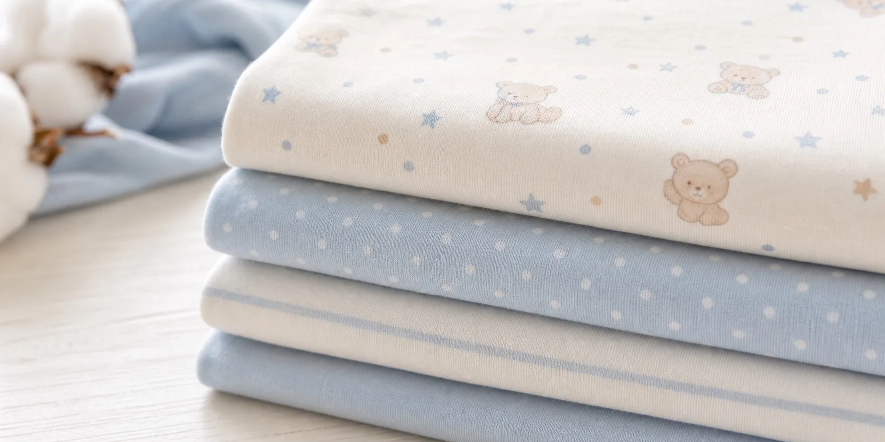 Textura de algodão macio usado em pijamas